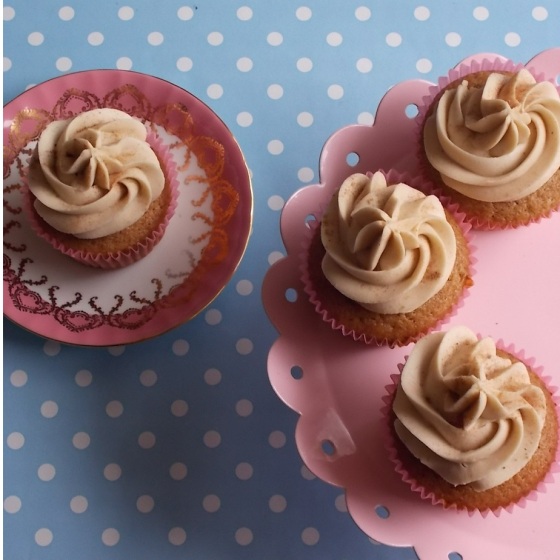 Vanilla Spice Latte Cupcakes by Blueberry Kitchen